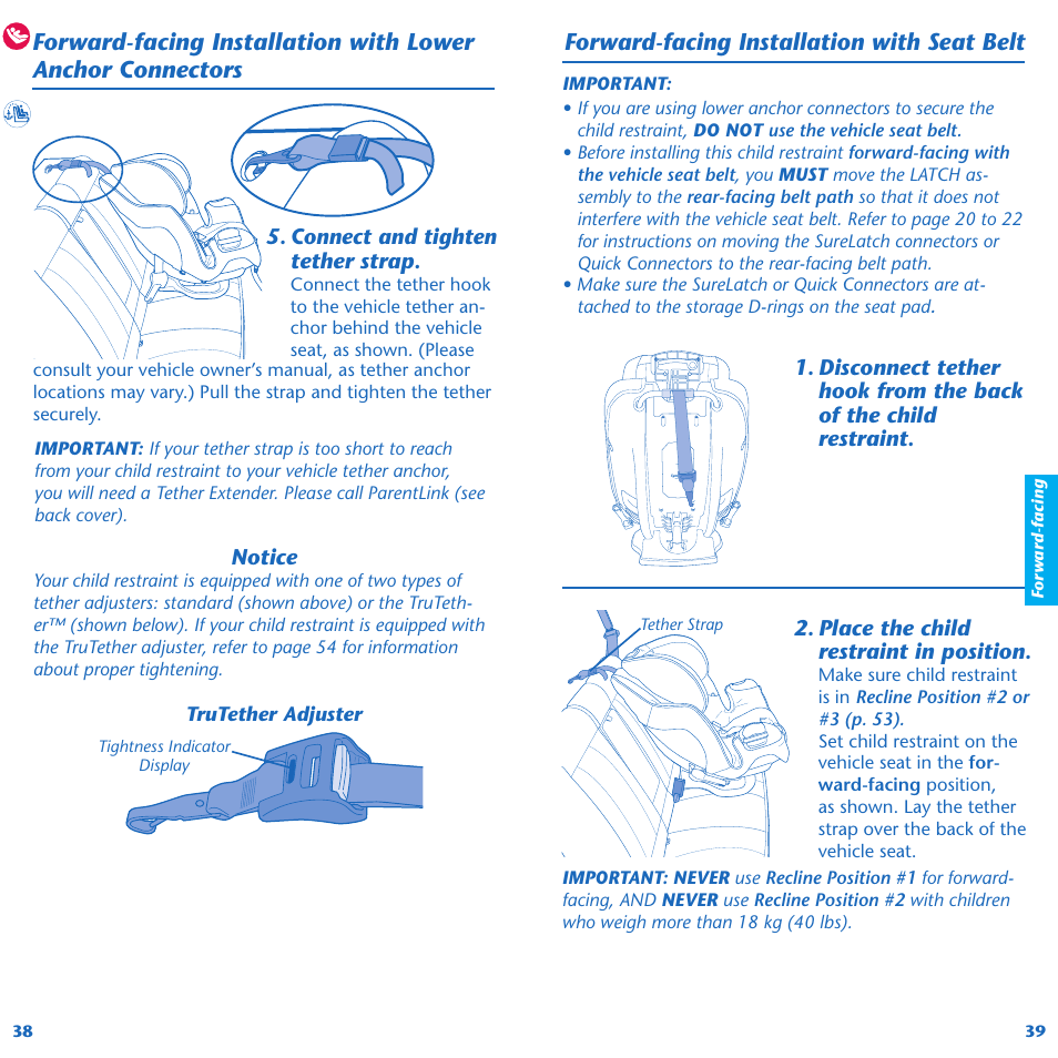 evenflo tether extender