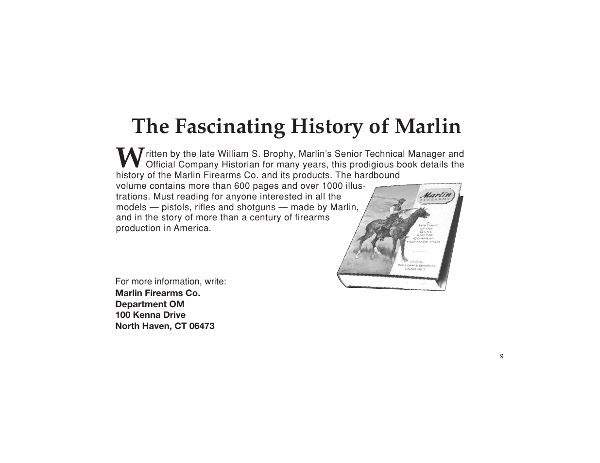 The fascinating history of marlin Marlin model 60 User Manual Page