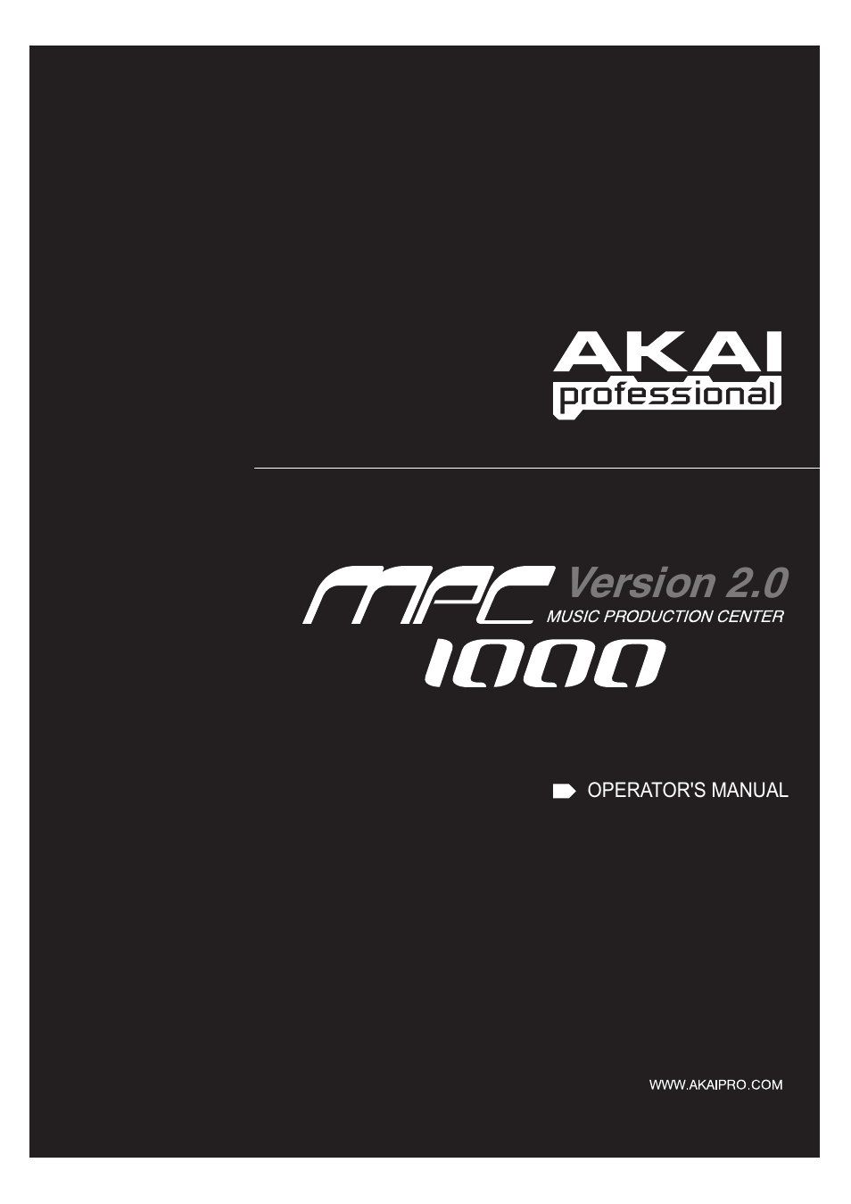 Akai MPC 1000 User Manual | 120 pages