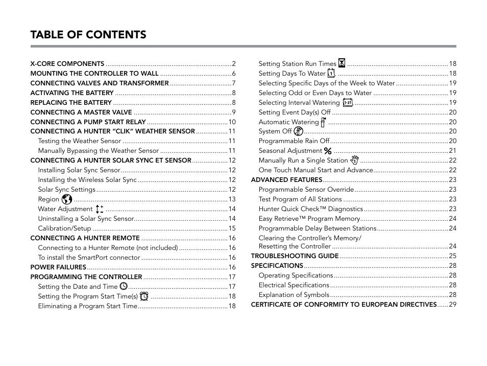 X core hunter manual