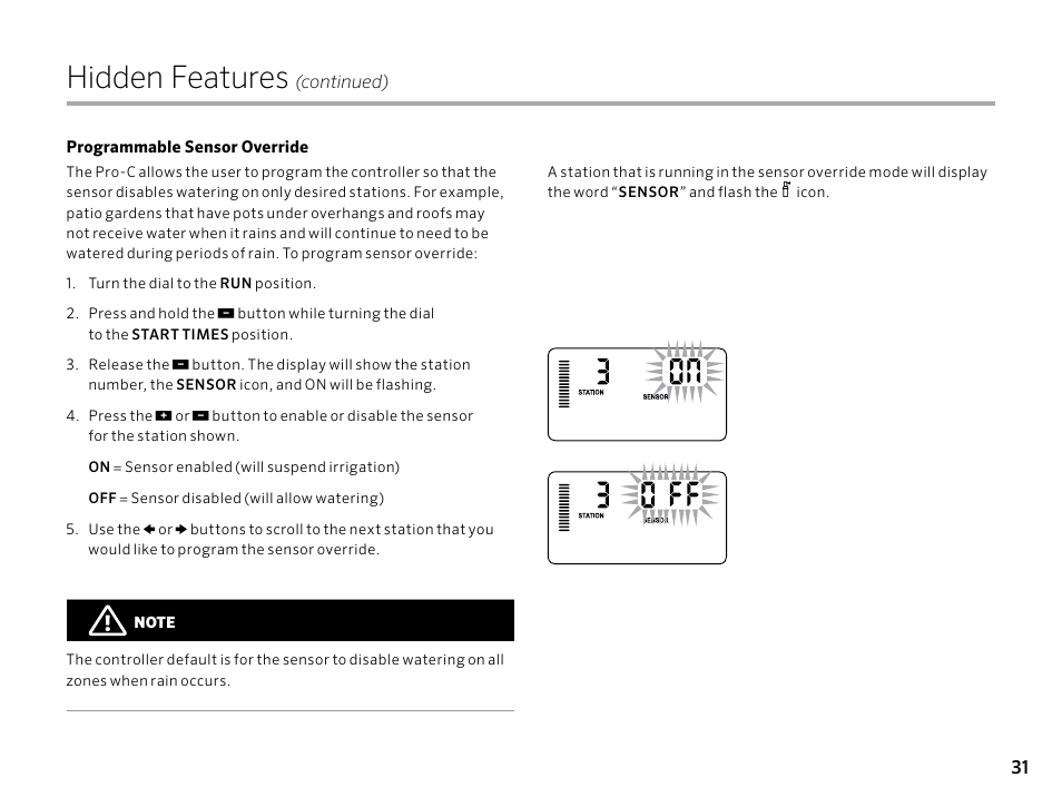 Hidden features hunter pro c pcc user manual page 31 40