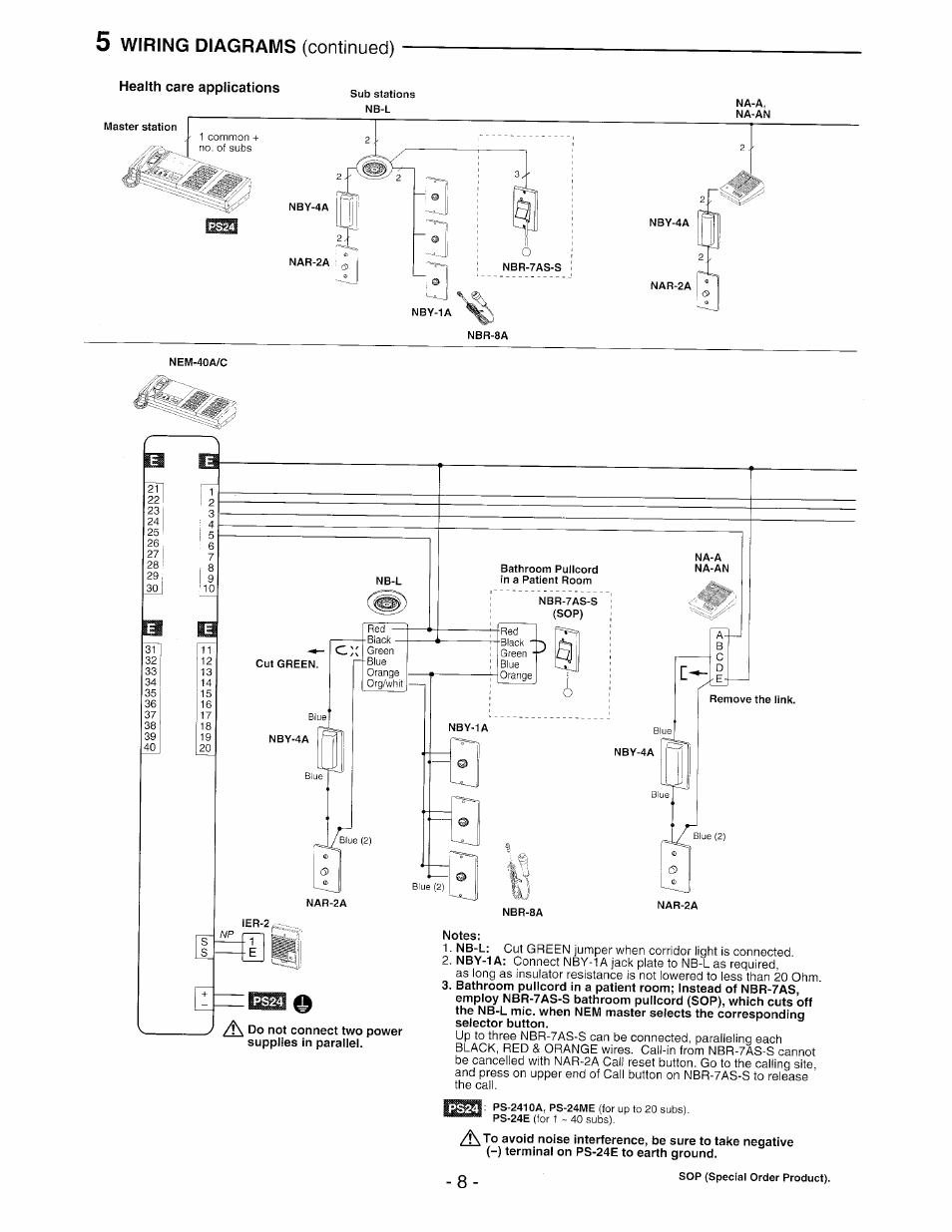 Wiring Diagrams Aiphone Nem 30 C User Manual Page 8 16