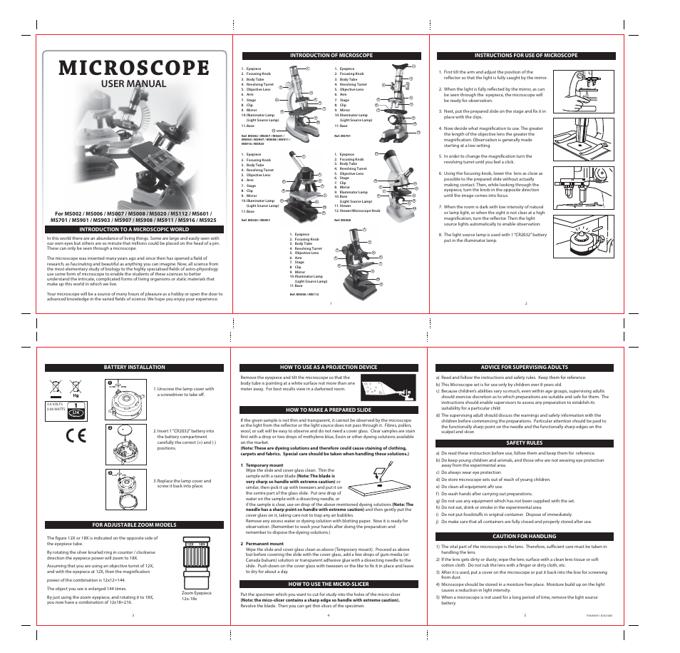 Elenco 100x 750x Zoom Microscope Set for sale online 