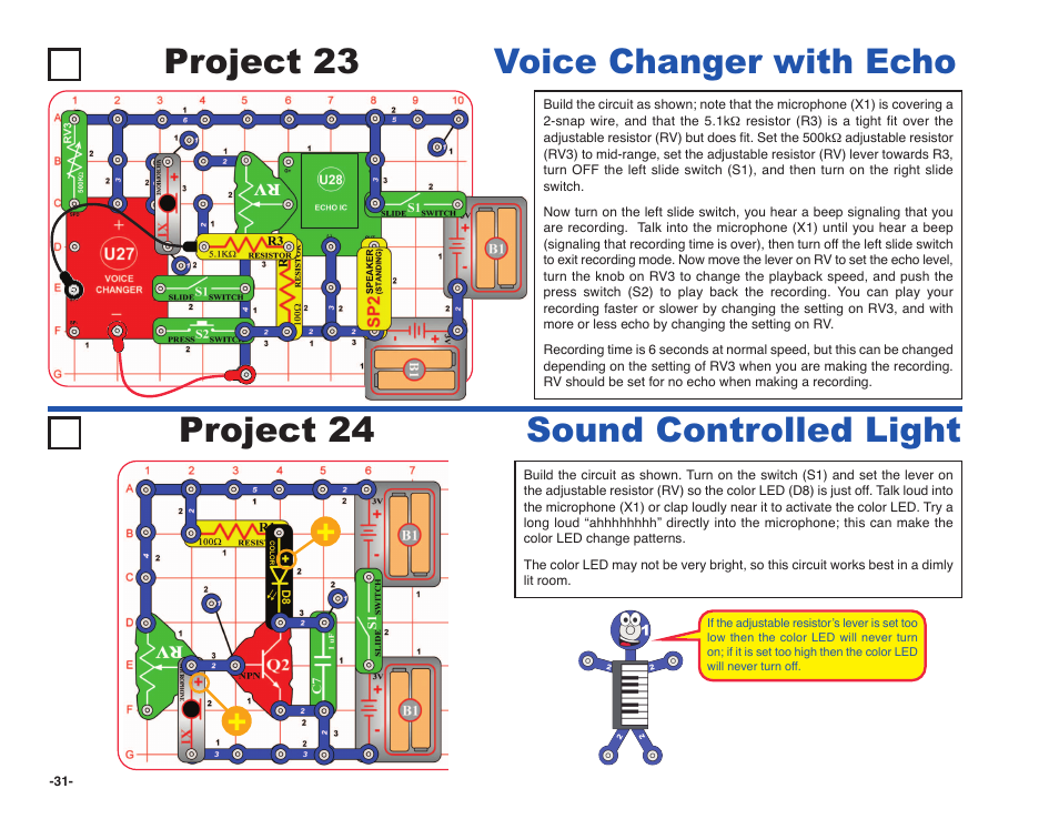 snap circuits sound
