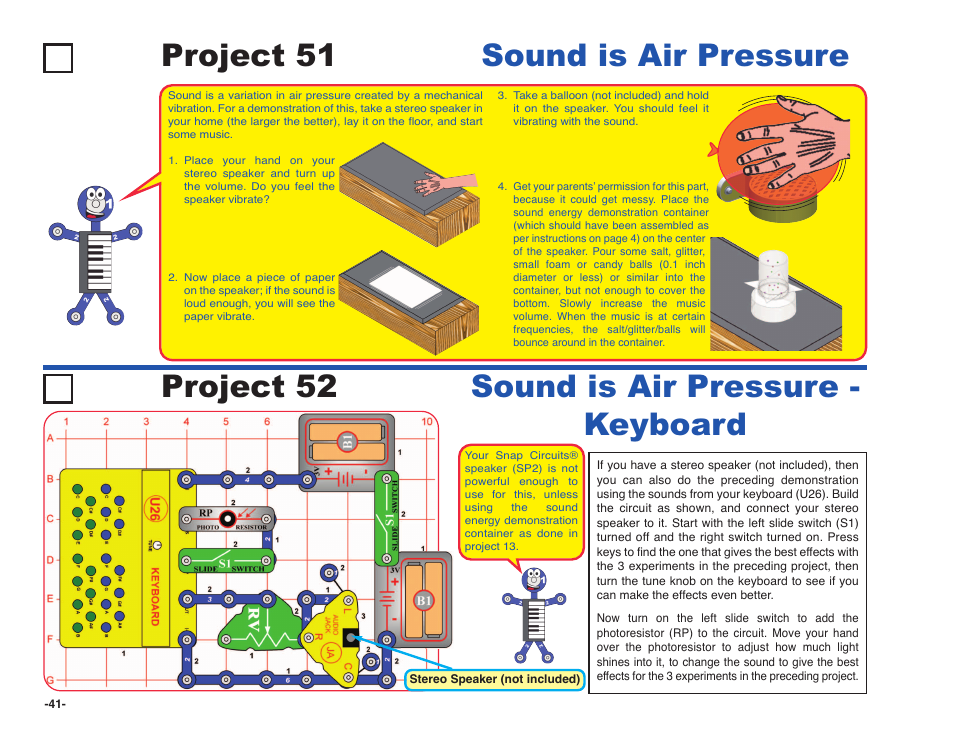 snap circuits sound