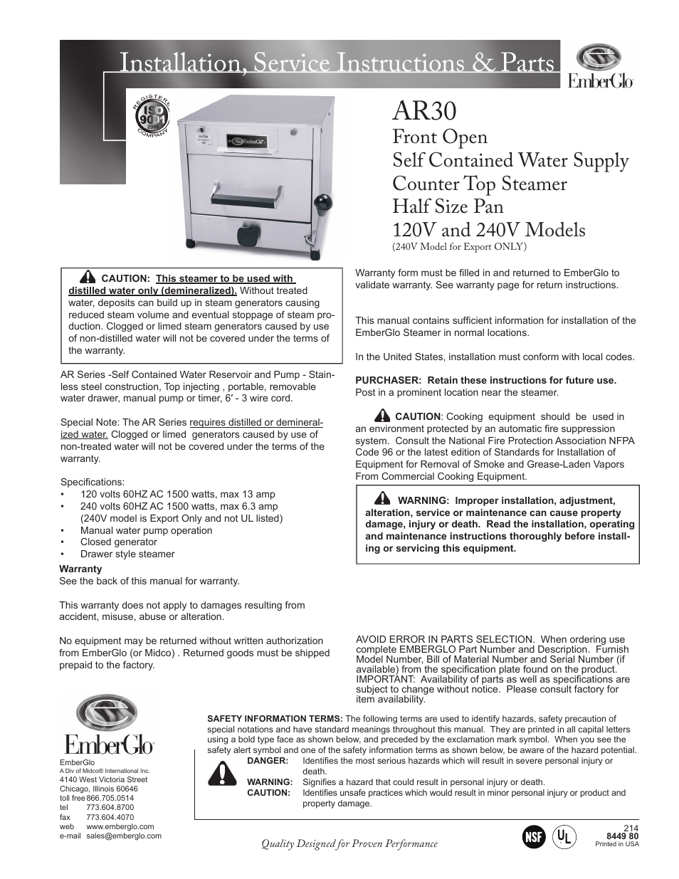 Ar 30 Pump Manual