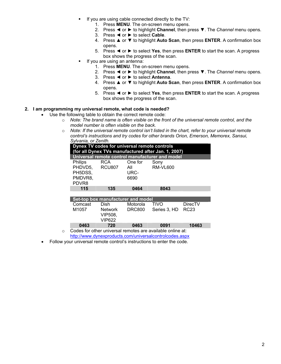 Dynex DX-26L150A11 User Manual | Page 2 / 8 | Original mode