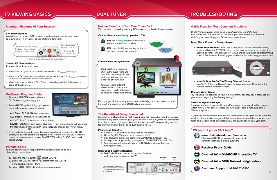 dish network troubleshooting snowy screen