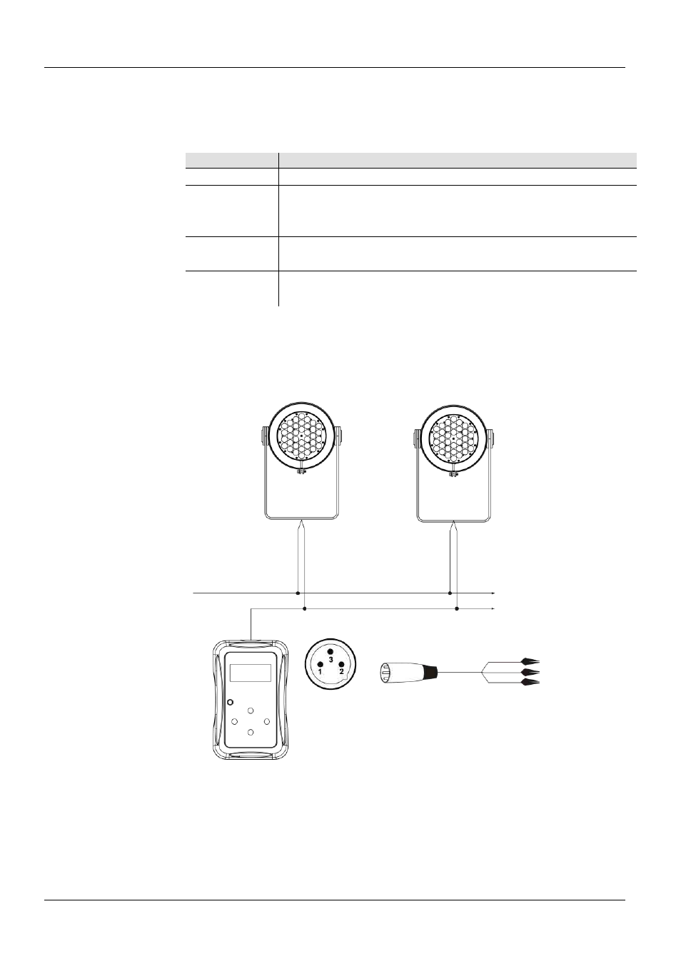 Controladores ilumicon y dmx, Descripción del panel de control ilumicode, Conexiones ilumicode | Diagrama de conexión ilumicode | ILUMINARC Ilumipod™ 36g2 IP User Manual | Page 13 / 28