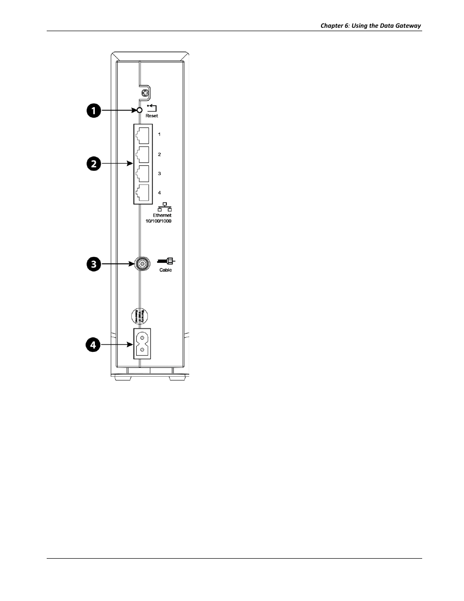 Resetting the router to factory defaults, E 16)  ARRIS DG16A-TW