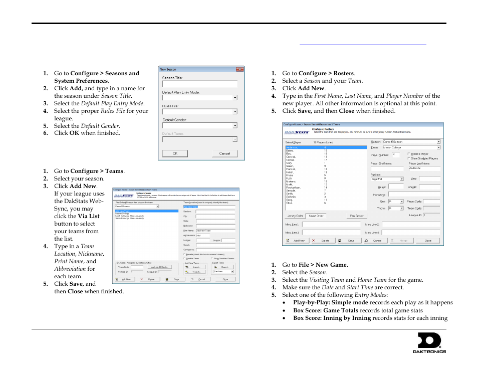 Daktronics Dakstats Baseball User Manual 8 Pages Daktronics Dakstats Baseball User Manual 8 Pages