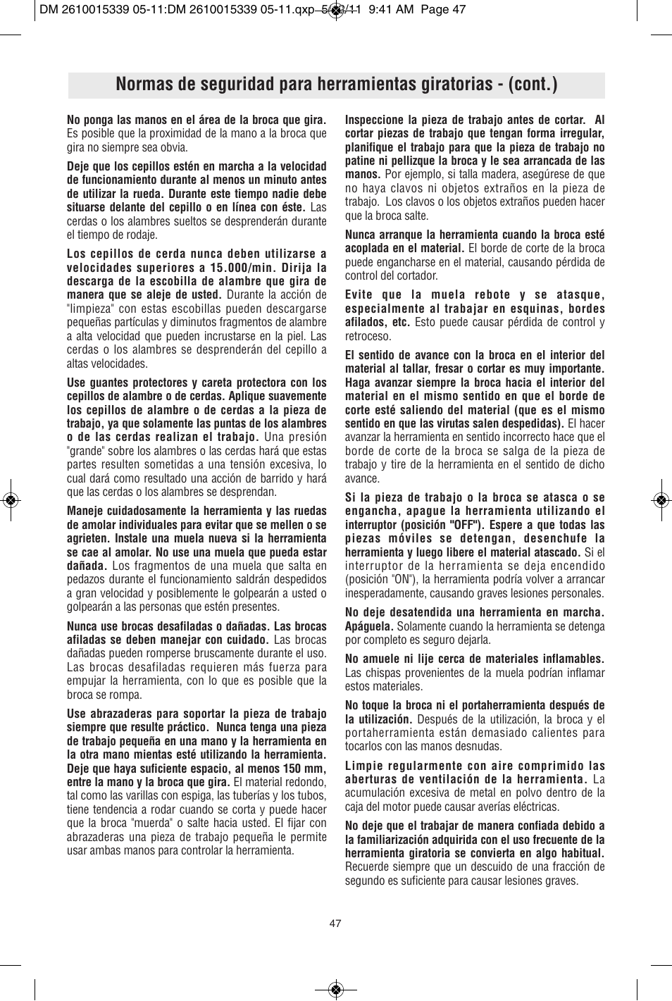 Dremel 3000 User Manual | Page 47 / 68 | Original mode | Also for: 200, 100
