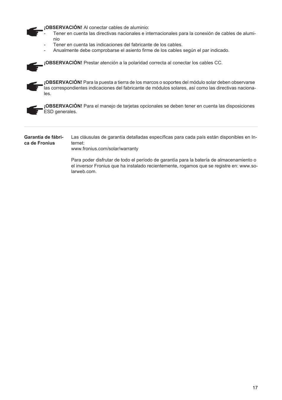 Fronius Primo Installation User Manual | Page 19 / 48