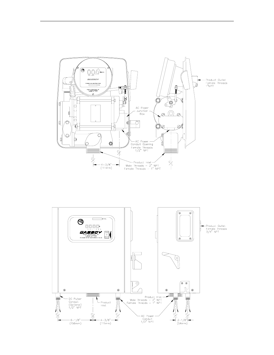Pump dimensions - model 1820r | Gasboy 70 Series User Manual | Page 11 / 53