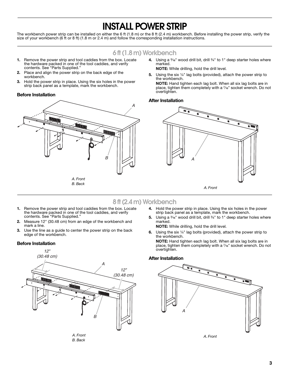 Image of Gladiator GAAC68PSZW workbench power strip