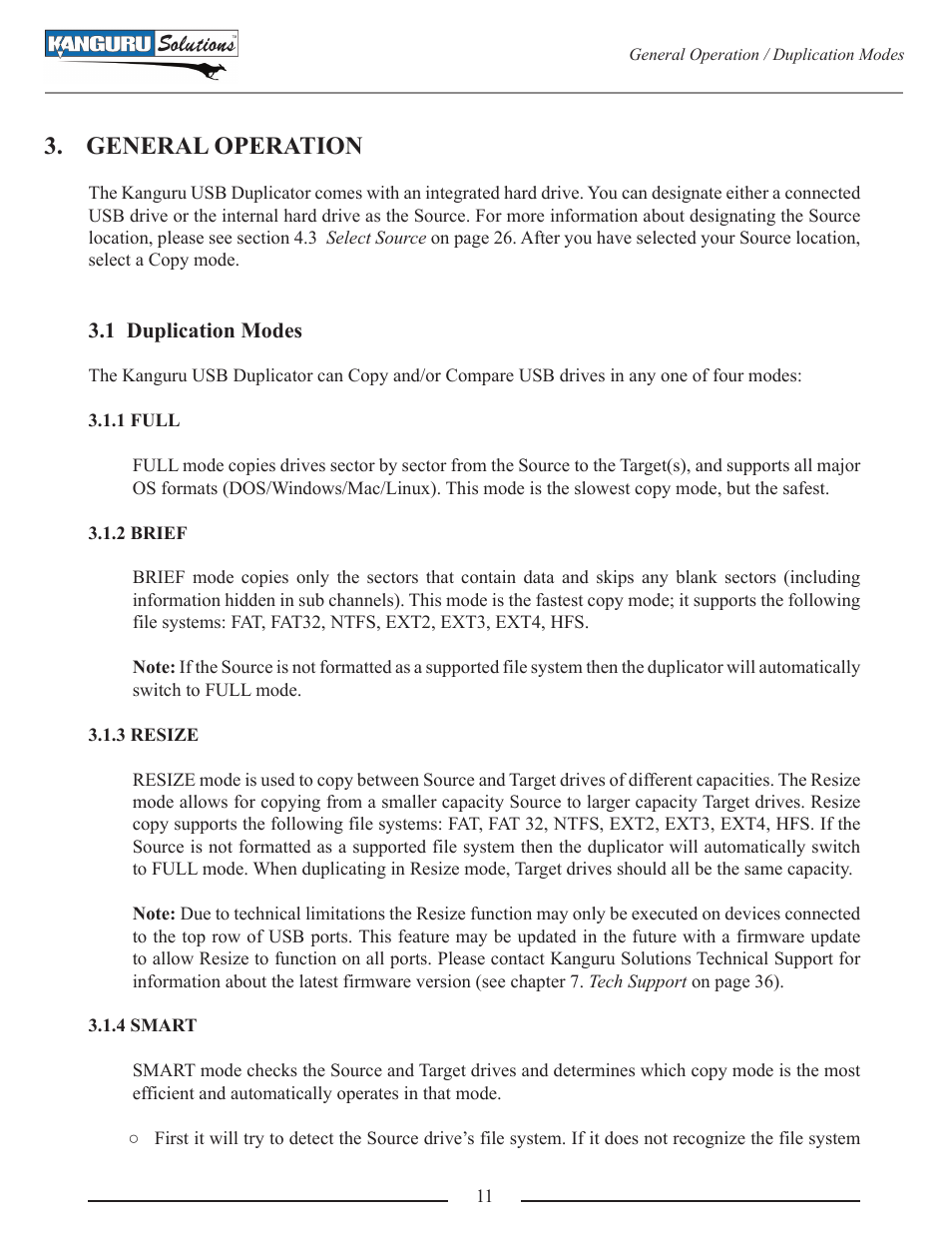 General operation | Kanguru U2D User Manual | Page 13 / 40