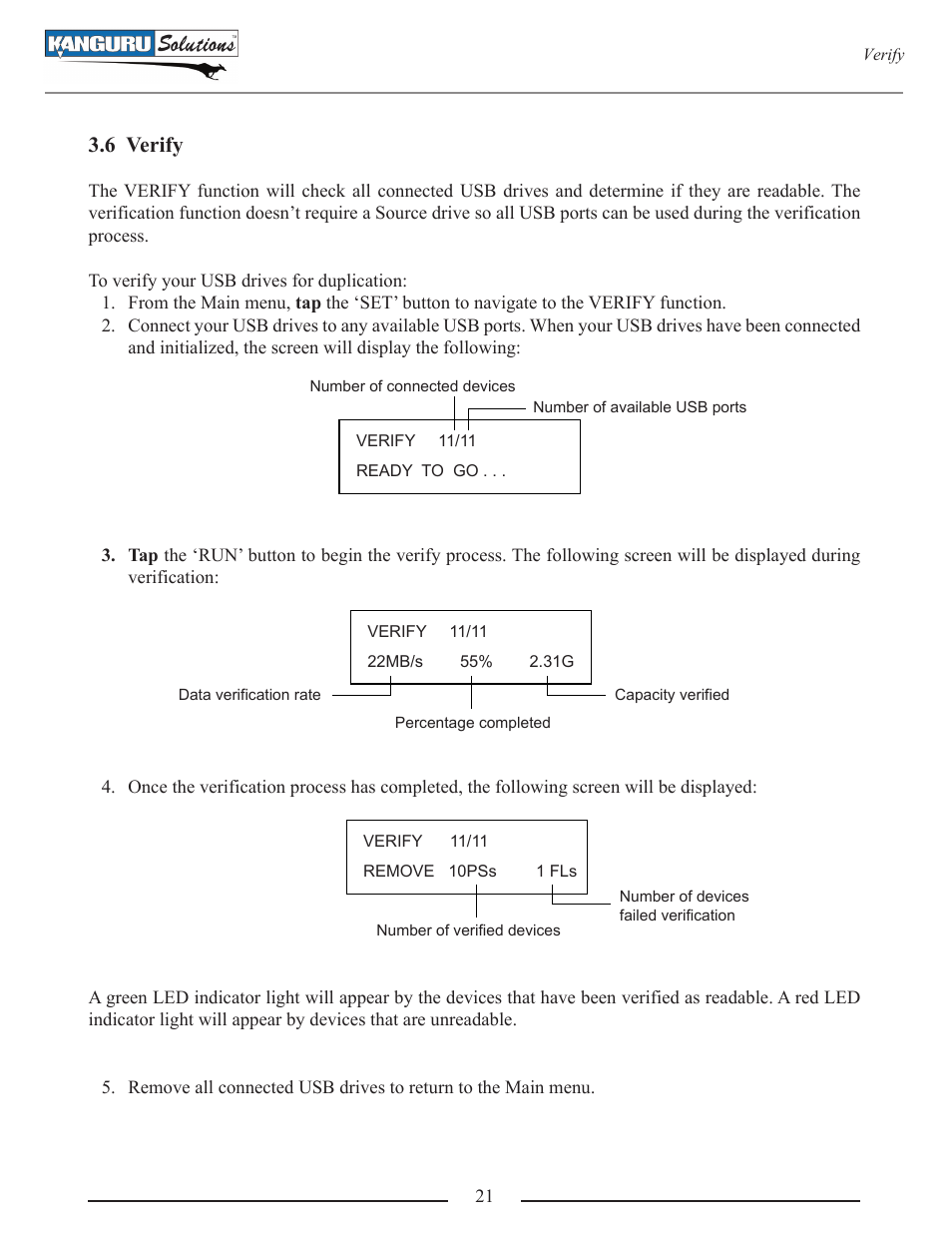 6 verify | Kanguru U2D User Manual | Page 23 / 40