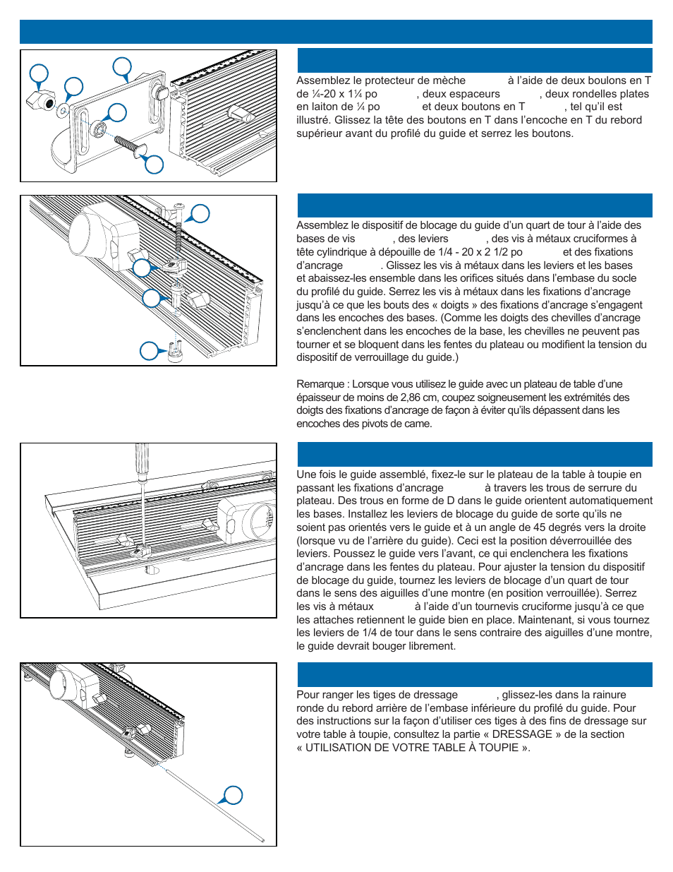 Étape 10, Étape 11, Étape 12 | Étape 13 | Kreg PRS2100 Precision Benchtop Router Table User Manual | Page 17 / 28