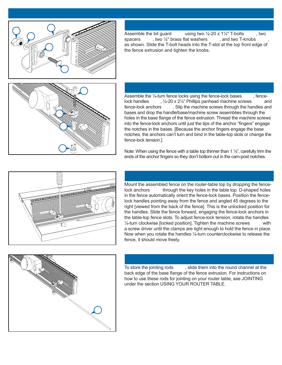 Benchtop router table assembly instructions | Kreg PRS2100 Precision Benchtop Router Table User Manual | Page 8 / 28