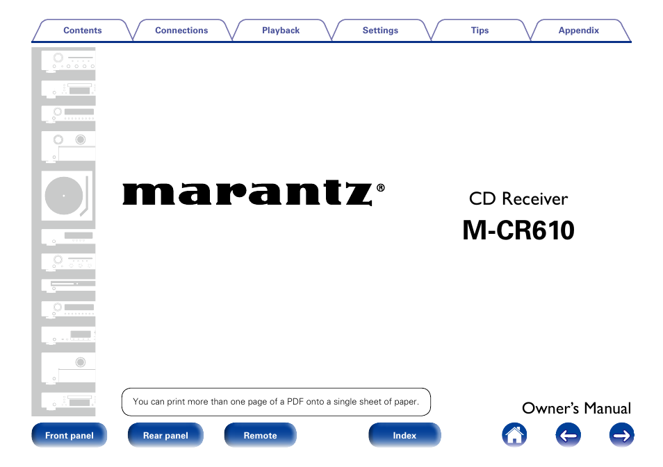 Marantz M-CR610 User Manual | 132 pages