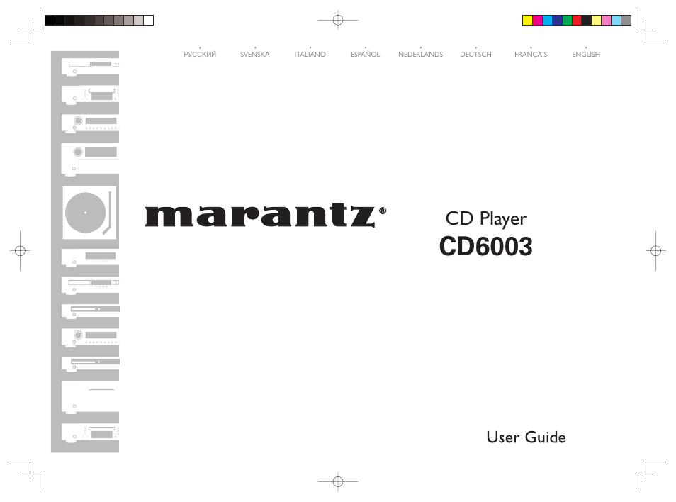 Marantz CD6003 User Manual | 33 pages