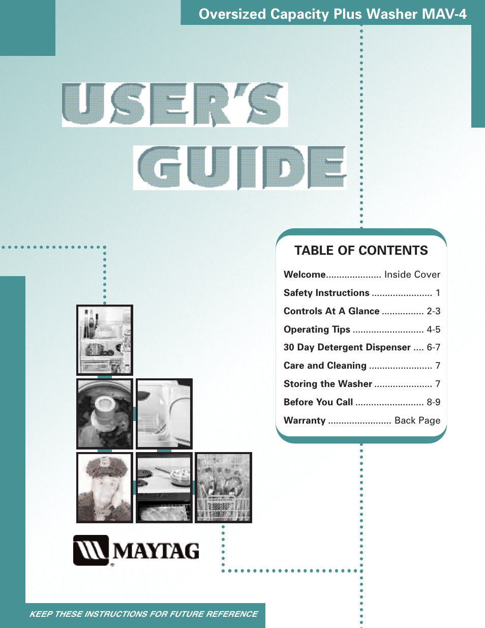 Maytag MAV6057AWW User Manual | 12 pages