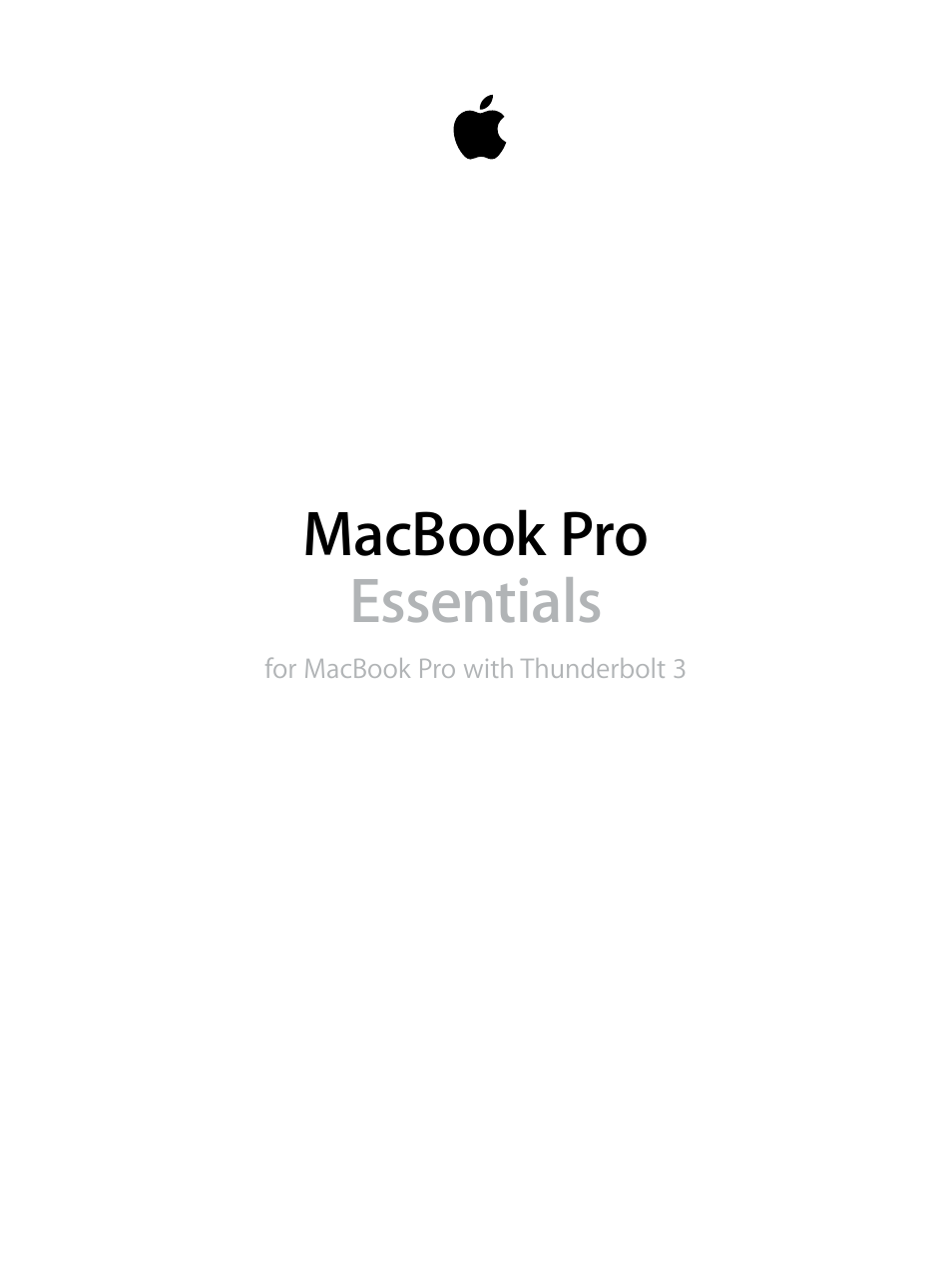 Apple MacBook Pro (15inch, 2016) User Manual 72 pages Original mode Also for MacBook