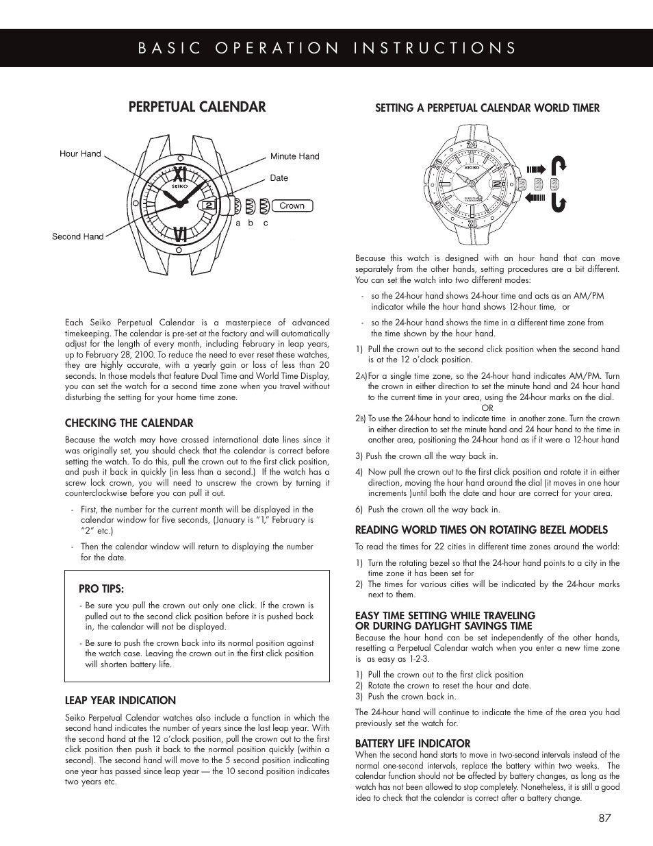 Perpetual calendar | Seiko BASIC User Manual | Page 4 / 4