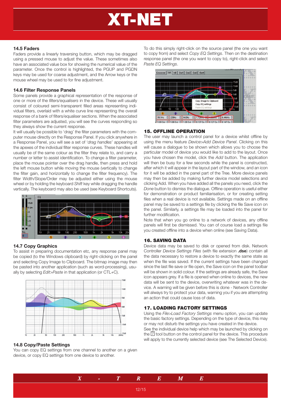 Xt-net | X-Treme Audio XT-NET User Manual | Page 12 / 15