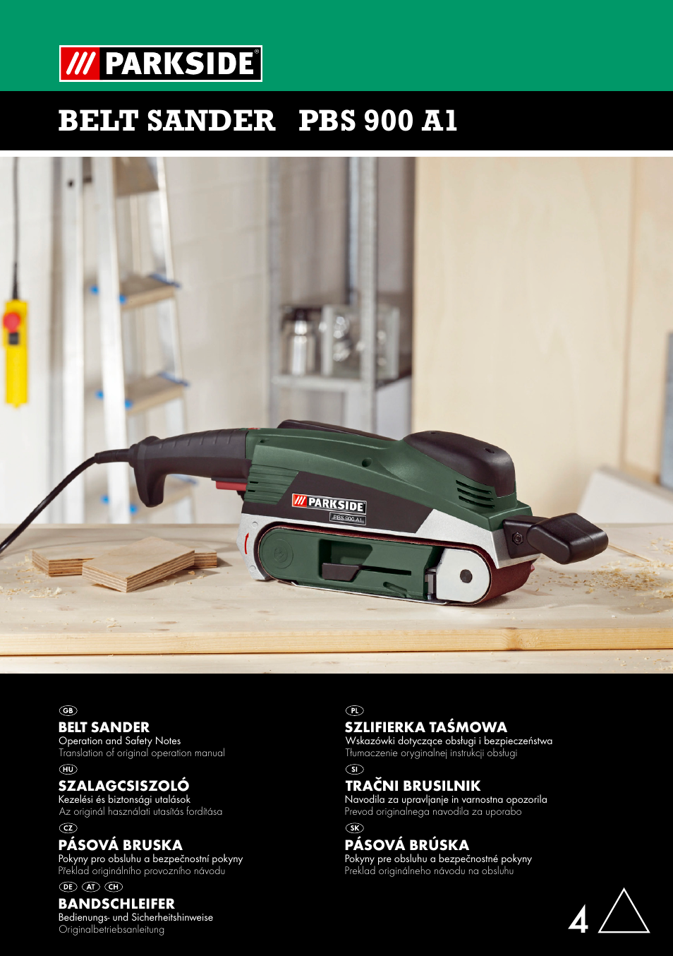 Image of Parkside PBS 900 A1 belt sander
