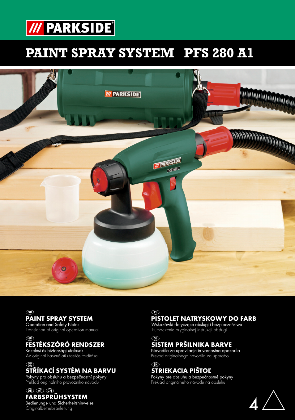 Image of Parkside PFS 280 A1 paint sprayer