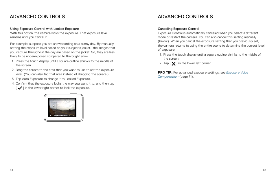 Advanced controls | GoPro Hero 5 Black User Manual | Page 33 / 47
