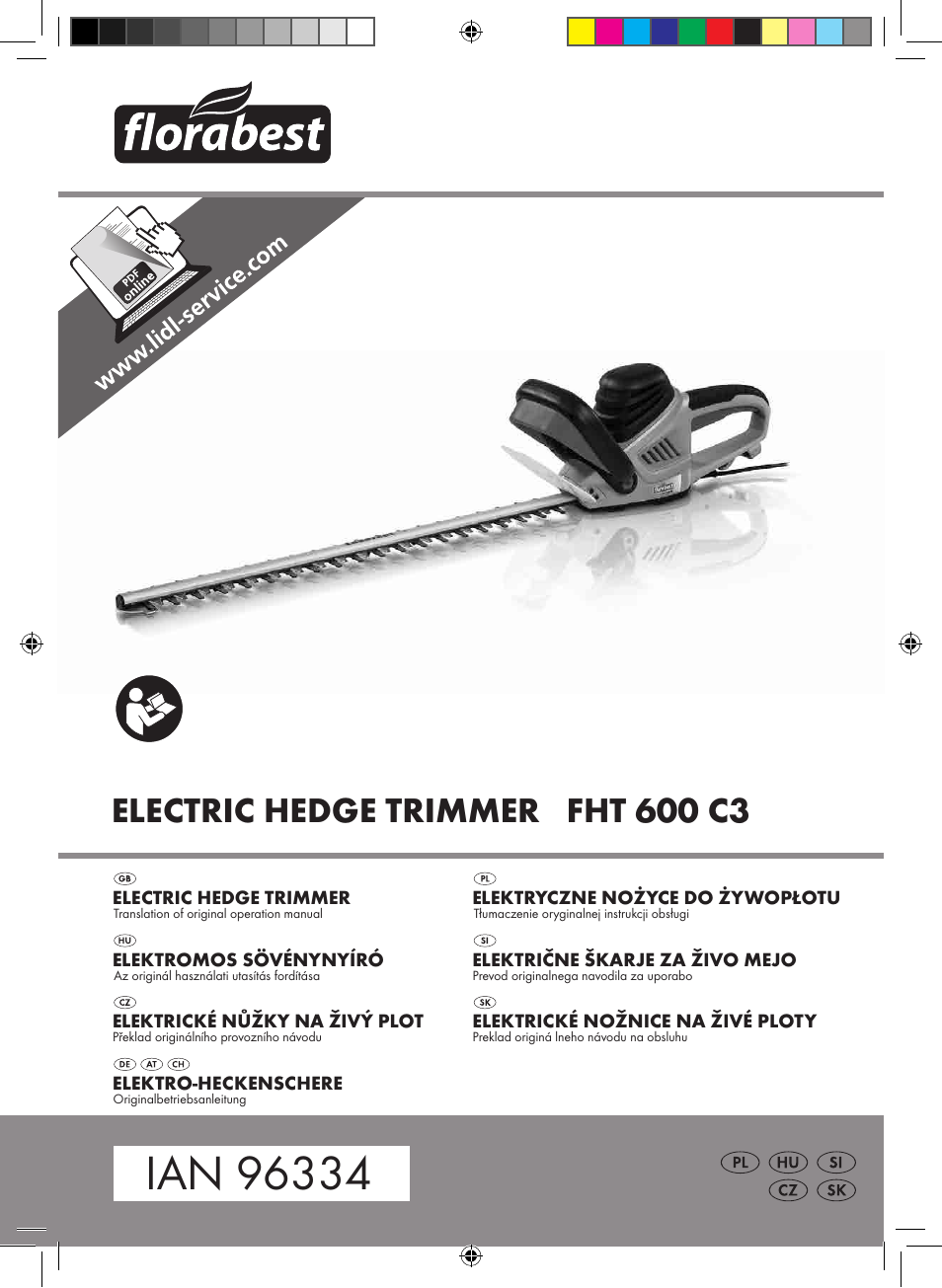 Image of Florabest FHT 600 C3 on Florabest website