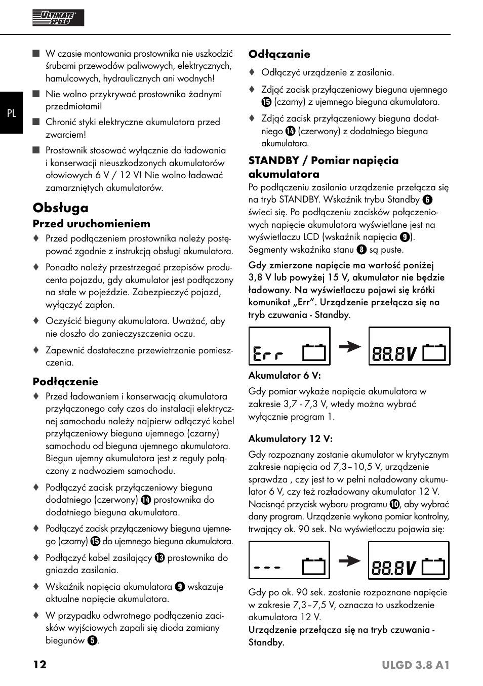 Obsluga Ultimate Speed Ulgd 3 8 A1 User Manual Page 15 51 Original Mode