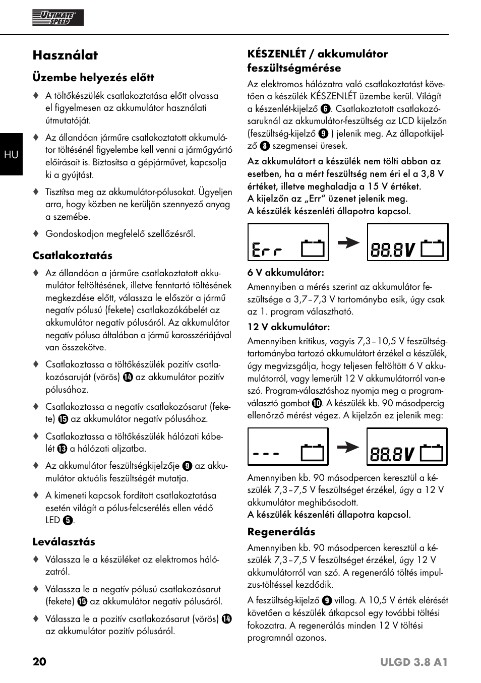Hasznalat Ultimate Speed Ulgd 3 8 A1 User Manual Page 23 51 Original Mode