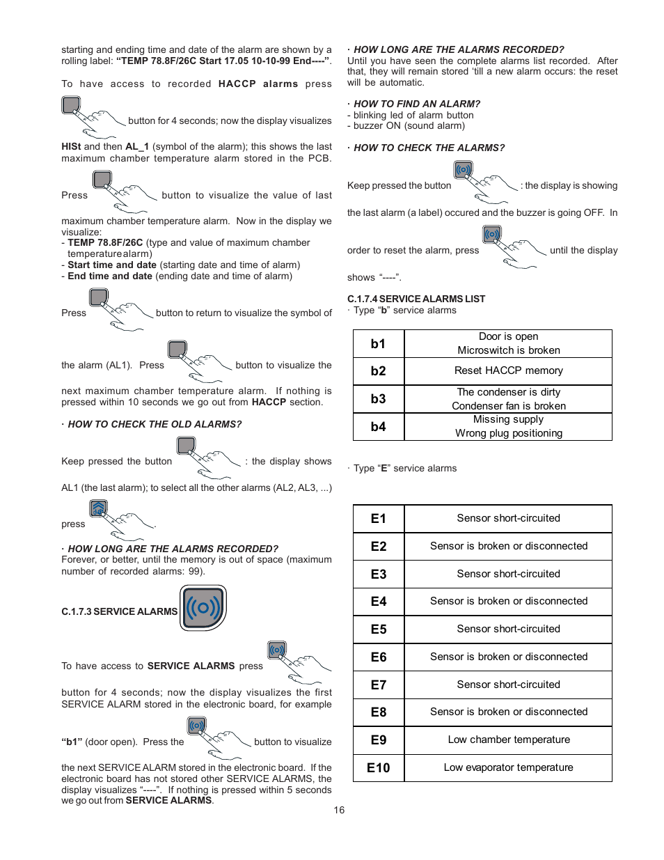 B1 B2 B3 B4 E1 E2 E3 E4 E5 E6 Electrolux 726673 User Manual Page 16 19