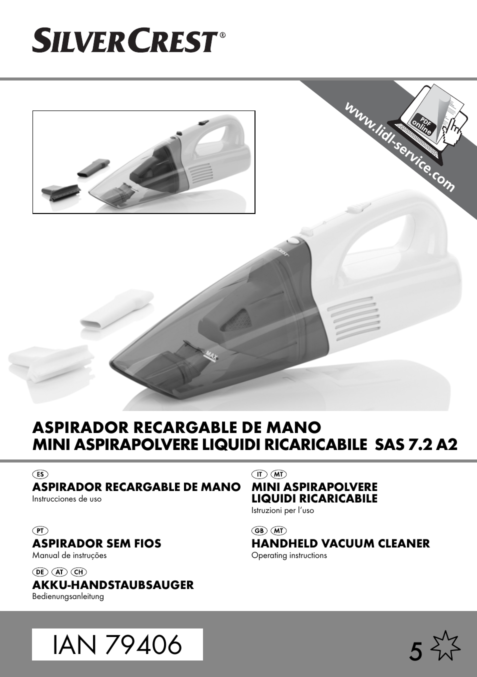 Silvercrest SAS 7.2 A2 User Manual | 43 pages | Also for: SAS 7.2 A1, KH  4423, SAS 7.2 A26, SAS 7.4 LI B1