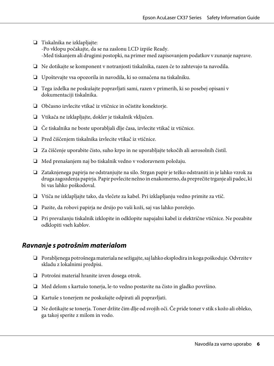 Epson AcuLaser CX37DNF User Manual 
