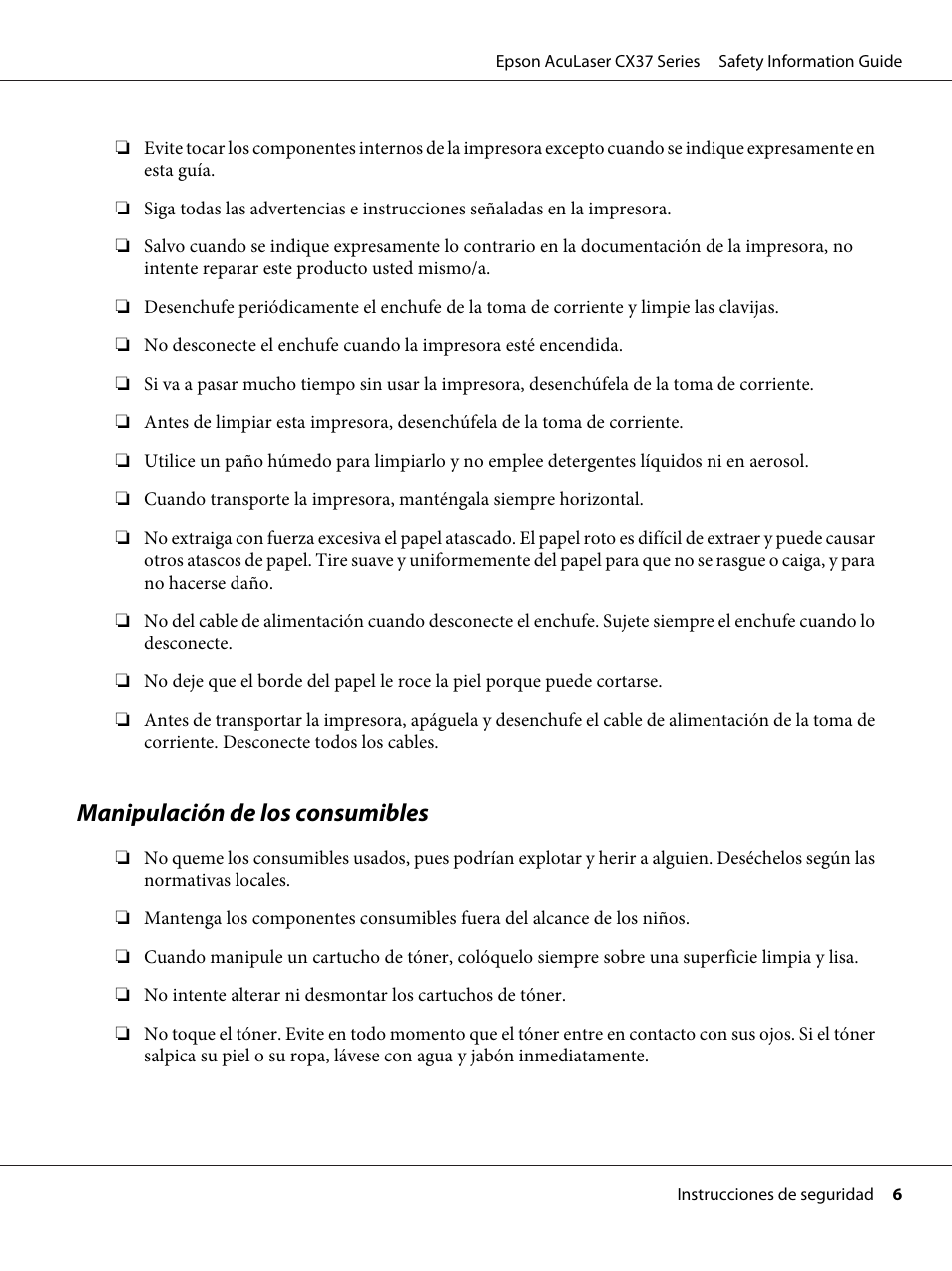 Epson AcuLaser CX37DNF User Manual 
