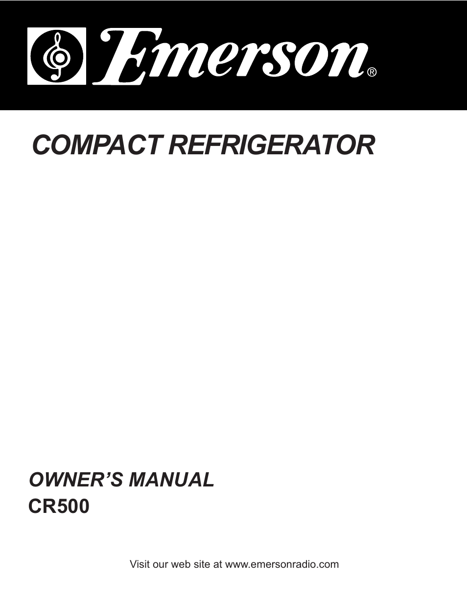 emerson mini fridge cr510vse manual