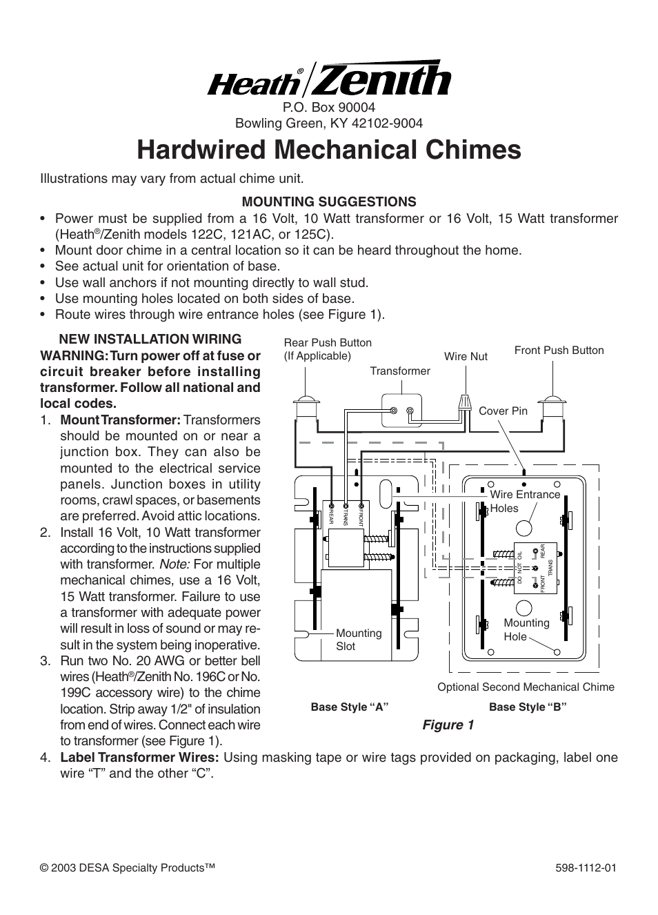 How To Install Heath Zenith Wired Door Chime Transformer