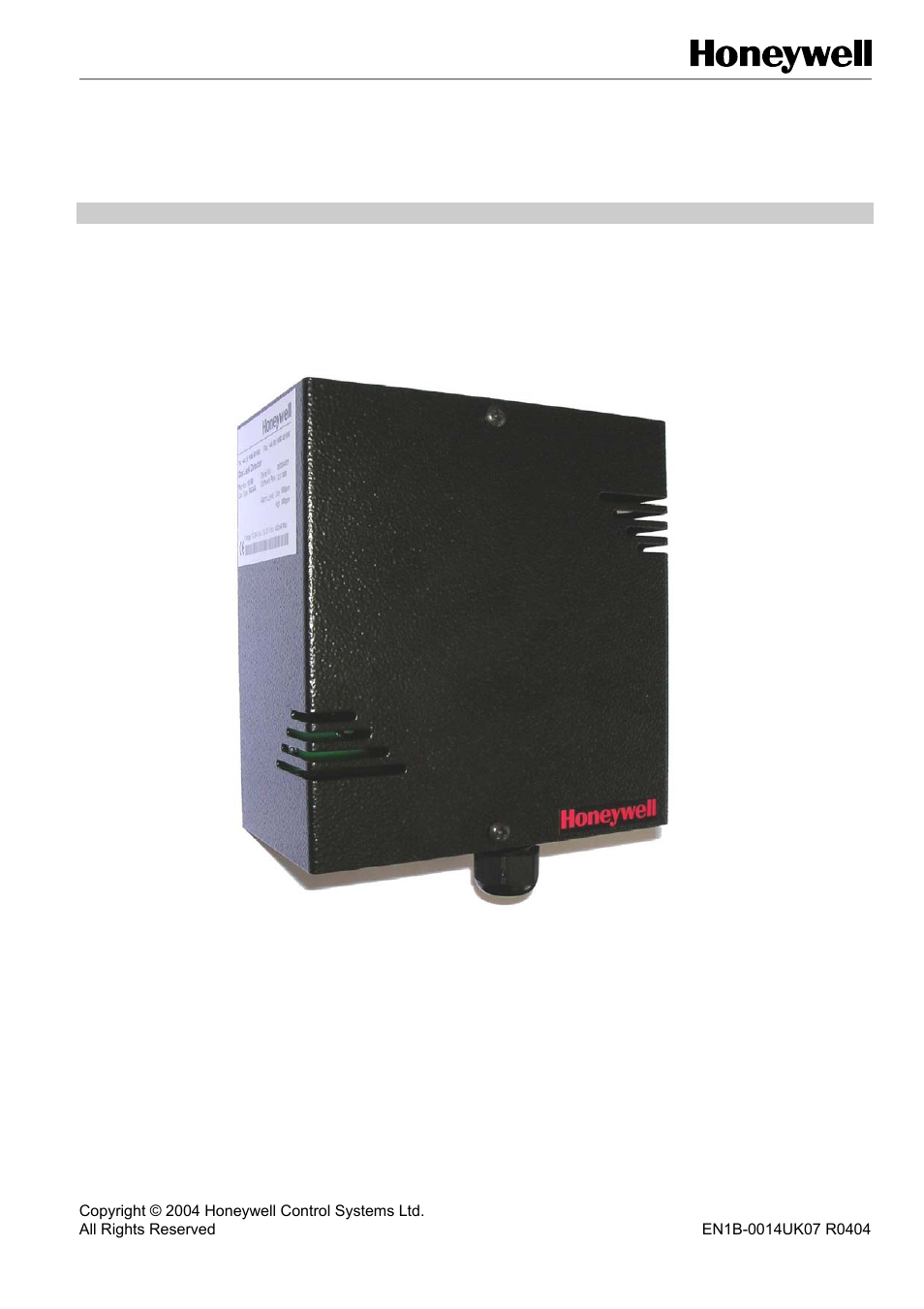 Honeywell SN0500 User Manual | 8 pages