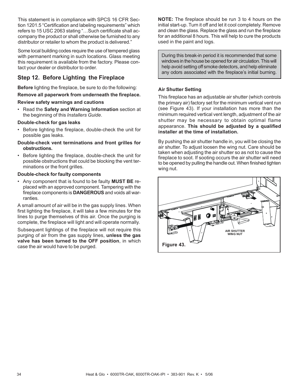 Heat & Glo Fireplace 6000TR-OAK User Manual | Page 30 / 31 | Original ...