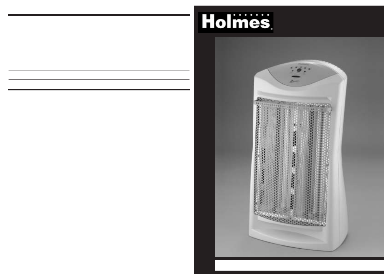 Holmes Hch4077 Um Heaters Owners Manual