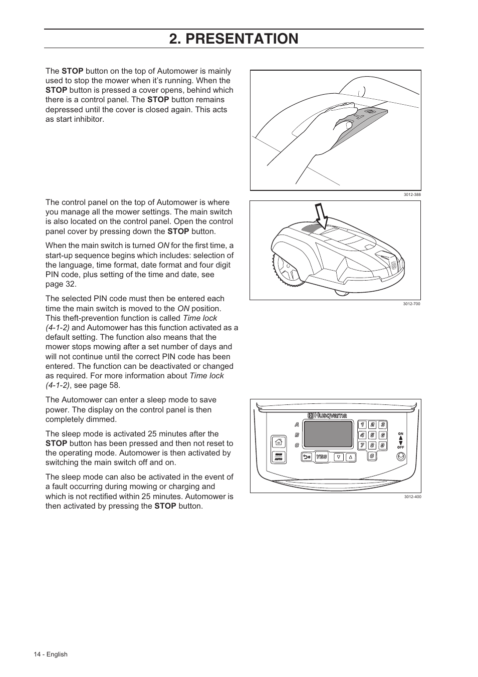 Tilsvarende hvor som helst smuk Presentation | Husqvarna 220 AC User Manual | Page 13 / 82