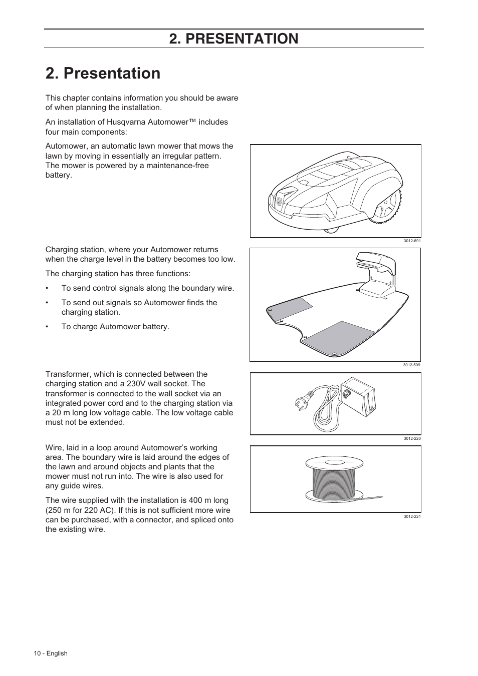Presentation | Husqvarna User Manual Page 9 / 82