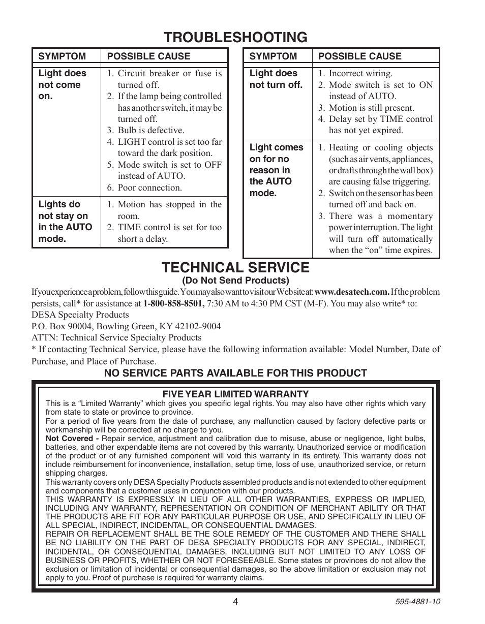 Troubleshooting, Technical service | Heath Zenith Motion ... heath zenith motion sensor wiring diagram 