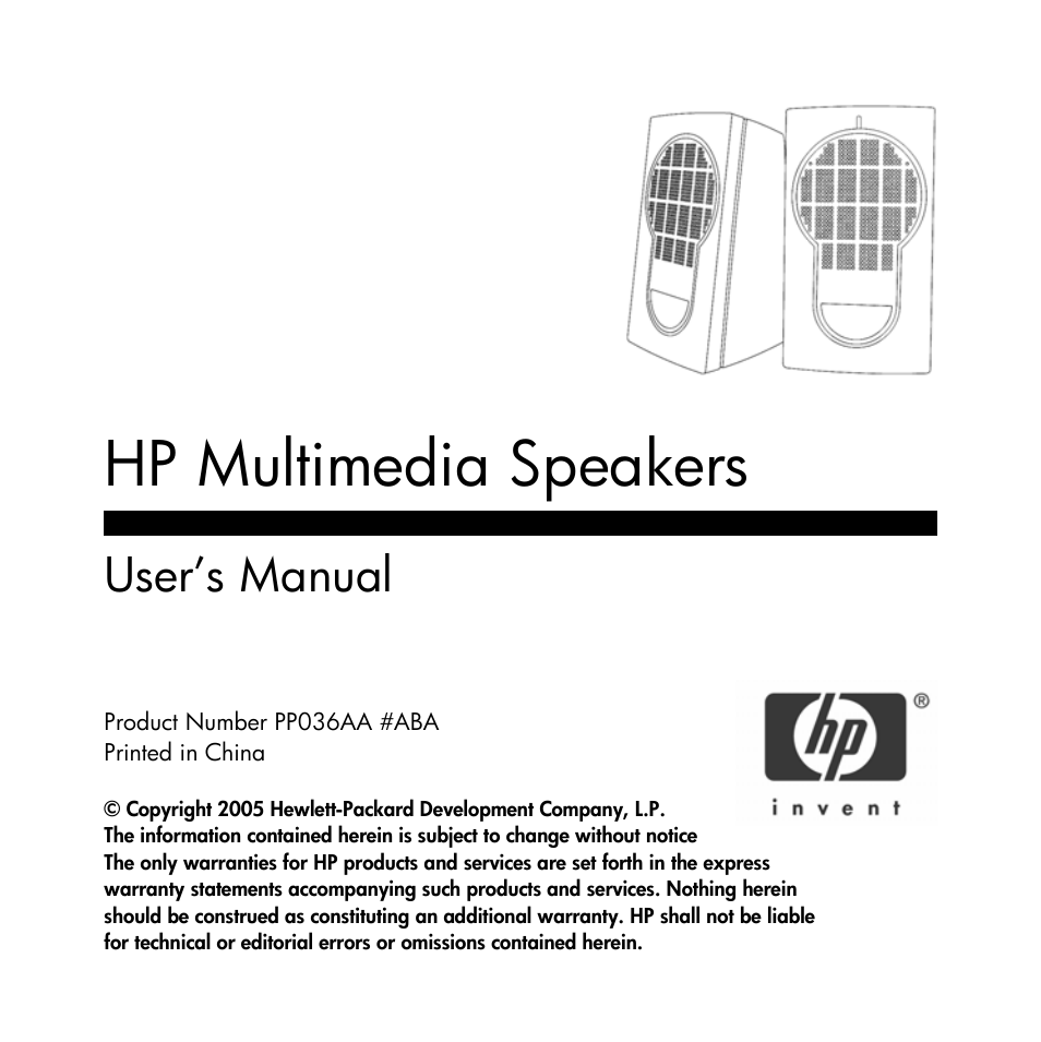 HP PP036AA#ABA User Manual | 11 pages