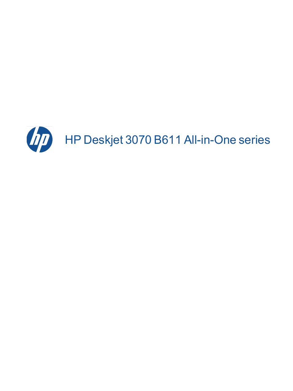 HP 3070 B611 User Manual | 60 pages