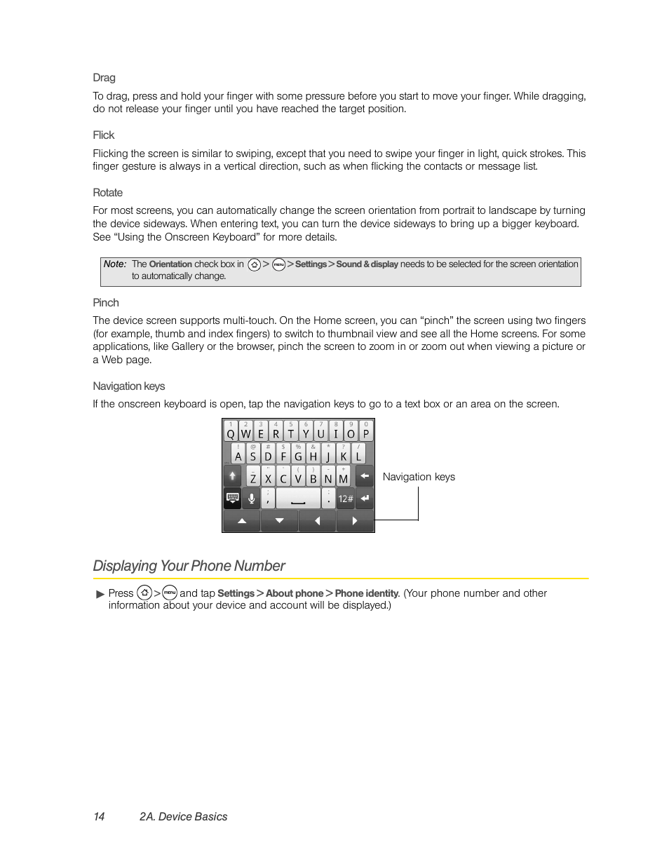 Displaying your phone number | HTC EVO 4G User Manual | Page 24 / 197